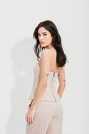 CORSELET COM RECORTE NUDE