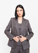 BLAZER AJUSTADO CINZA