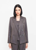 BLAZER AJUSTADO CINZA