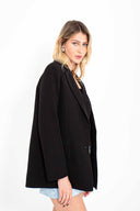 BLAZER ALFAIATARIA OVERSIZED BLACK