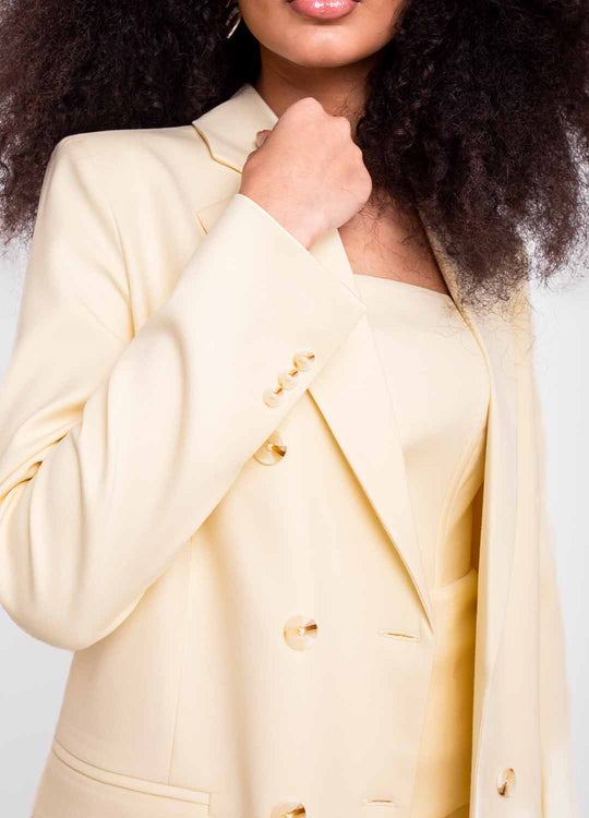 BLAZER BOLSO LAPELA AMARELO