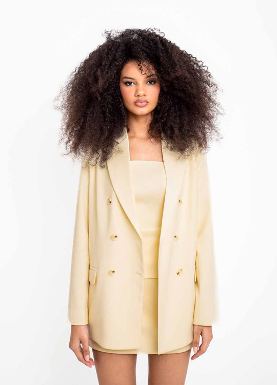 BLAZER BOLSO LAPELA AMARELO