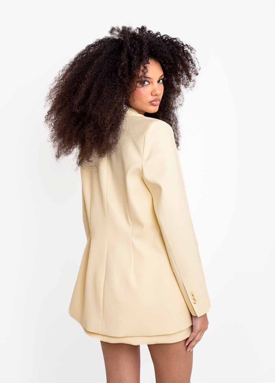 BLAZER BOLSO LAPELA AMARELO