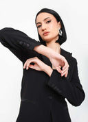 BLAZER DETALHE CETIM PRETO T.A.