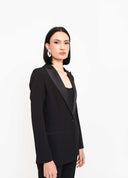 BLAZER DETALHE CETIM PRETO T.A.