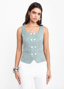 BLUSA ABOTOAMENTO VERDE