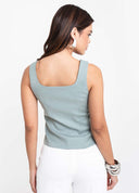 BLUSA ABOTOAMENTO VERDE
