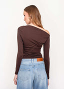 BLUSA AJUSTADA COM FRANZIDO