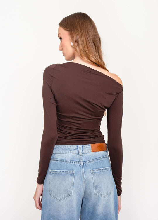 BLUSA AJUSTADA COM FRANZIDO