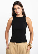 BLUSA AJUSTADA PRETA