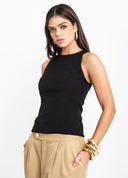 BLUSA AJUSTADA PRETA