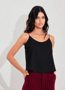 BLUSA ALÇA ROLITÊ PRETA