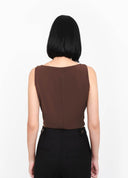 BLUSA ALFAIATARIA MARROM