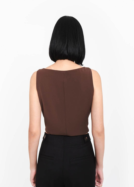 BLUSA ALFAIATARIA MARROM