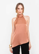 BLUSA CETIM GOLA ALTA