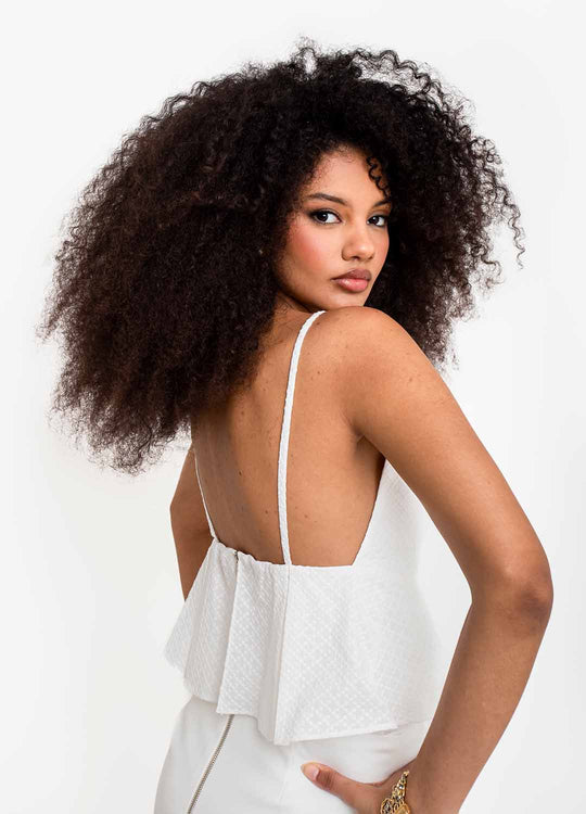 BLUSA COM BABADO LAISE