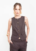 BLUSA COM BOTÕES FRONTAIS