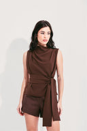 BLUSA AMARRAÇÃO MARROM