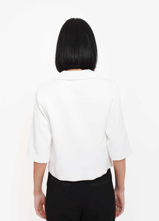BLUSA COM ZÍPER E GOLA OFF
