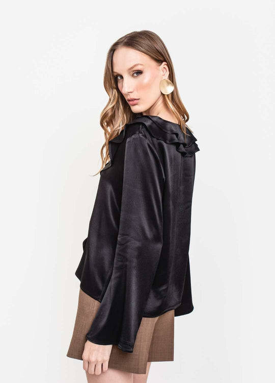 BLUSA DECOTE COM BABADO JM