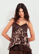 BLUSA ESTAMPADA BUSTO RENDA