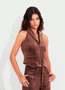 BLUSA FRENTE ÚNICA VELUDO