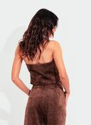 BLUSA FRENTE ÚNICA VELUDO