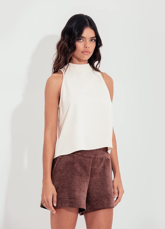 BLUSA GOLA ALTA CAVADA OFF