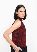 BLUSA GOLA ANIMAL PRINT