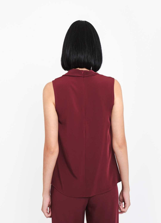 BLUSA GOLA DEGAGÊ BORDÔ
