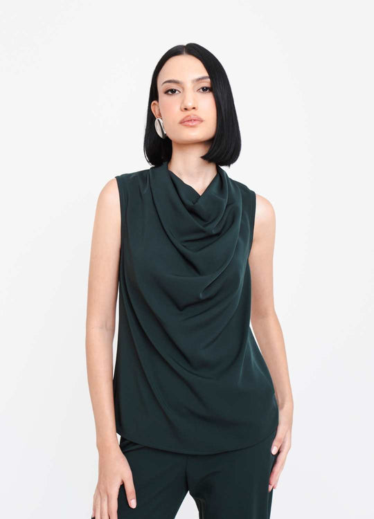 BLUSA GOLA DEGAGÊ VERDE