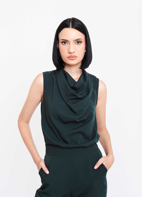 BLUSA GOLA DEGAGÊ VERDE