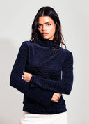BLUSA MANGA LONGA TEXTURIZADA