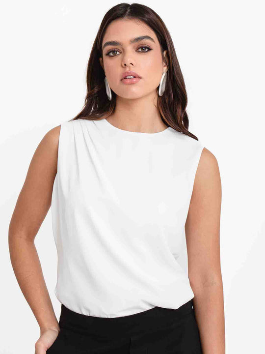 BLUSA OMBRO DRAPEADO OFF