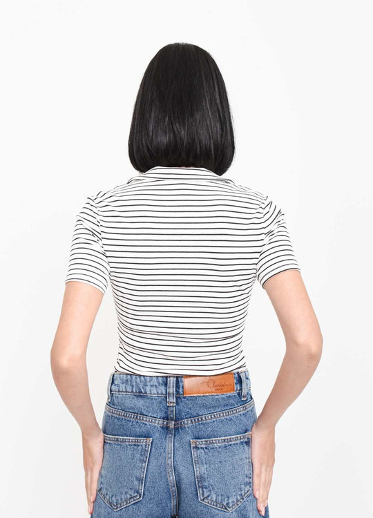 BLUSA POLO LISTRAS COM BOTÕES