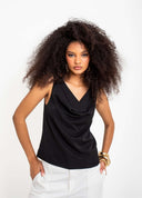 BLUSA REGATA DEGAGÊ PRETA