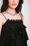 BLUSA RENDA COM BABADOS
