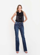 CALÇA BOOT CUT AZUL ESCURO