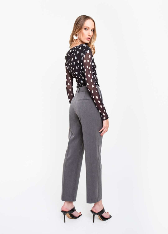 CALÇA CIGARRETE CINZA