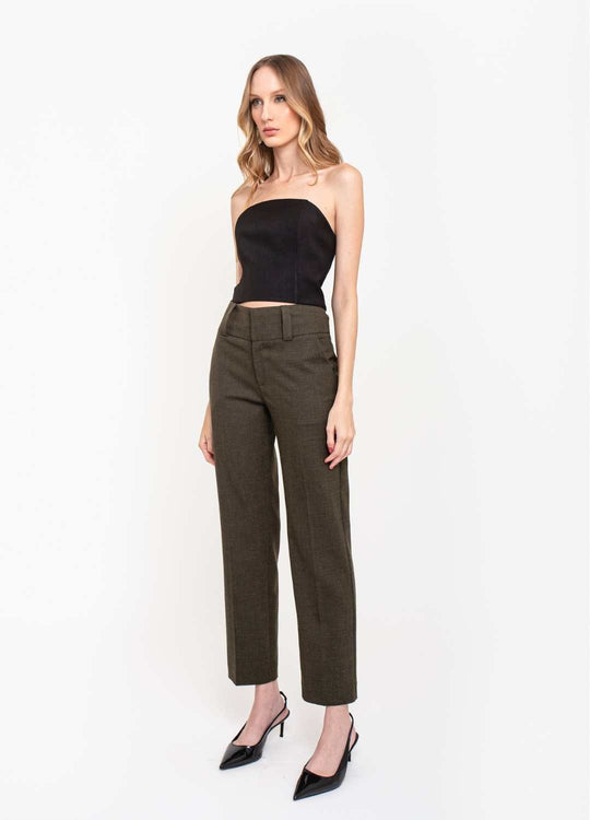 CALÇA CIGARRETE MESCLA