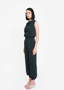 CALÇA COM PUNHO VERDE