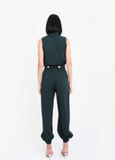 CALÇA COM PUNHO VERDE