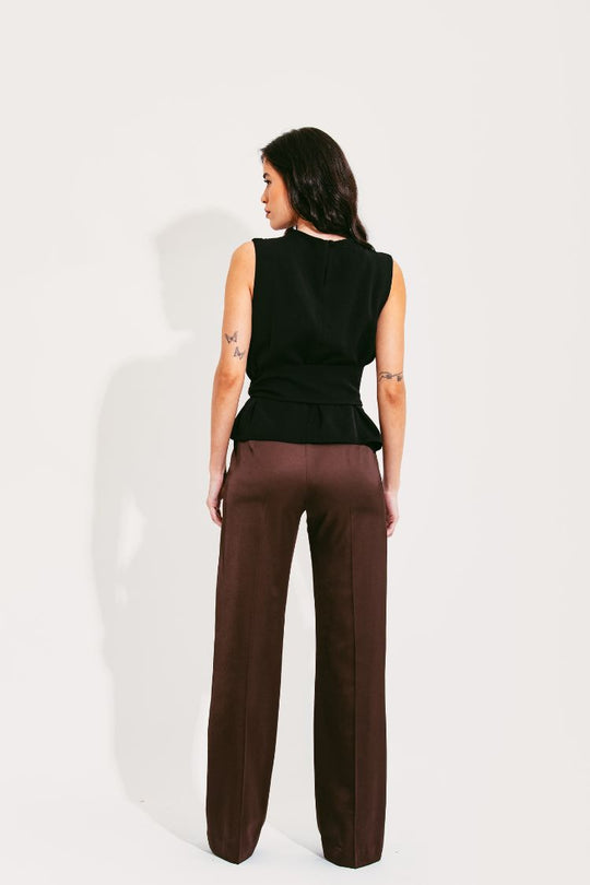 CALÇA CÓS LARGO CETIM