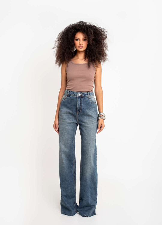 CALÇA JEANS PANTALONA DIRTY M.N