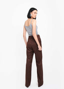 CALÇA RETA MARROM