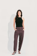 CALÇA SLOUCHY MARROM