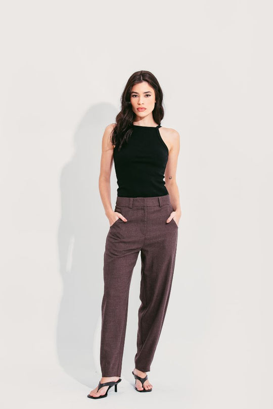 CALÇA SLOUCHY MARROM