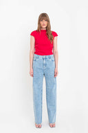 CALÇA JEANS RETA AZUL CLARO FERRI