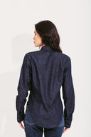 CAMISA DENIM RECORTES [PRÉ-VENDA]