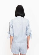 CAMISA MANGA LAÇO DENIM I.B.
